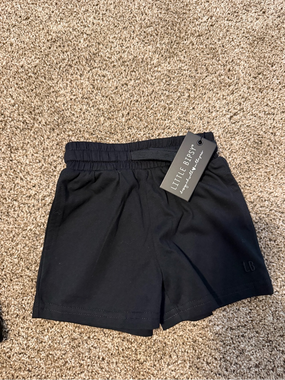 Little Bipsy Black' Athletic Shorts